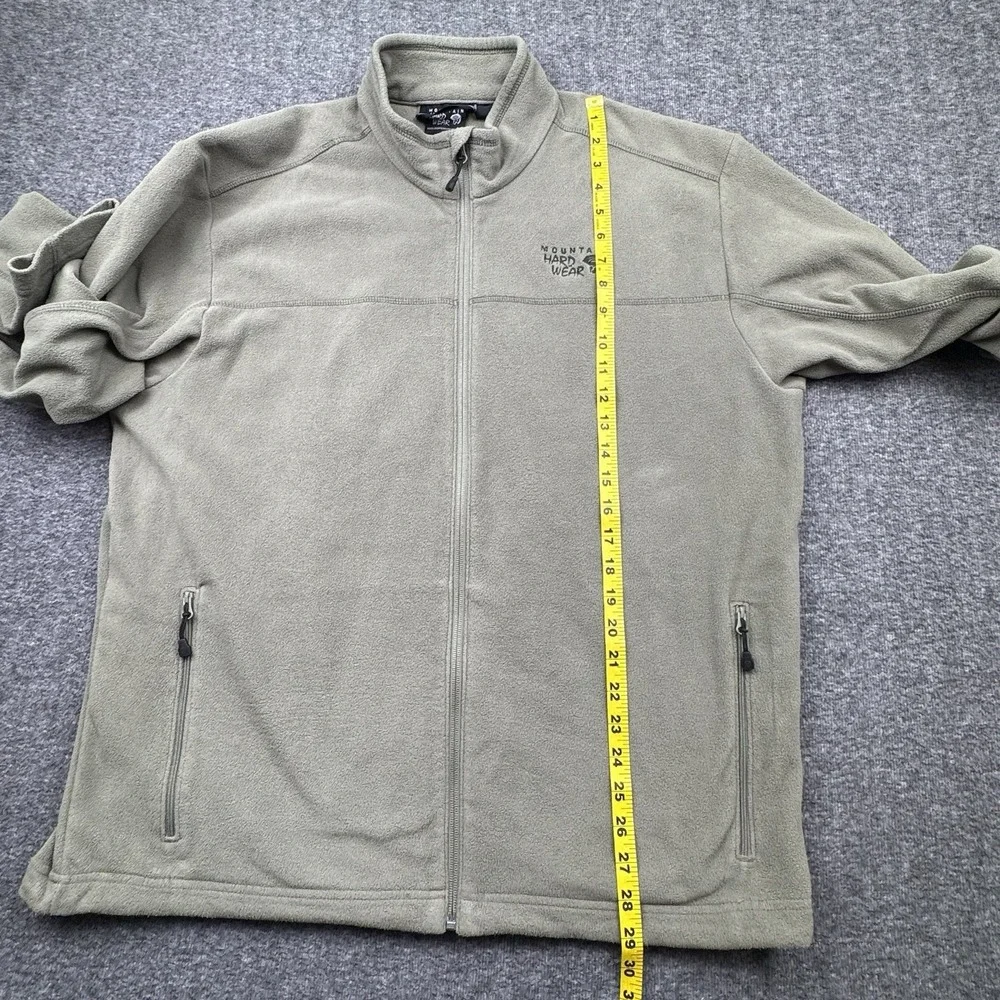 Mountain Hardware Fleece Mens Size XL Olive‎ Green Full Zip Hiking Gorpcore